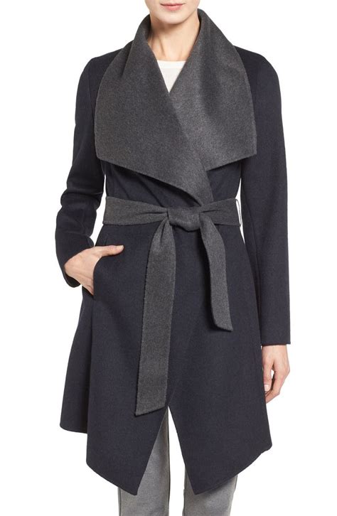 michael kors double face wool blend wrap coat|Wool Blend Wrap Coat .